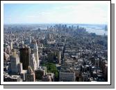 Looking at downtown Manhattan and beyond - the view from the 86th floor - the horizon really is curved.