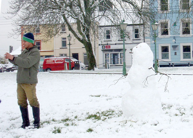 Snowman on the Mall