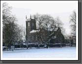 Christchurch from a snowy Mall