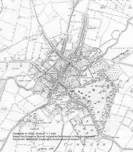Castlebar map 1839, Click to enlarge