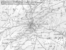 Castlebar map 1870, Click to enlarge