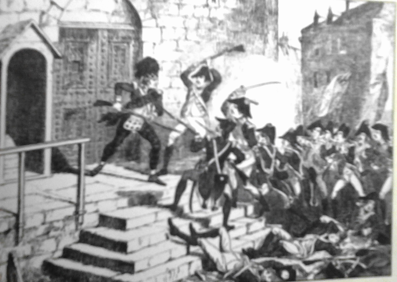 The Battle at Castlebar Gaol.